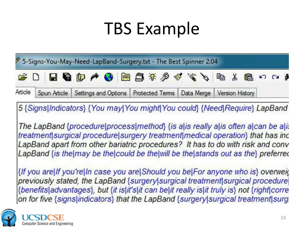 tbs example