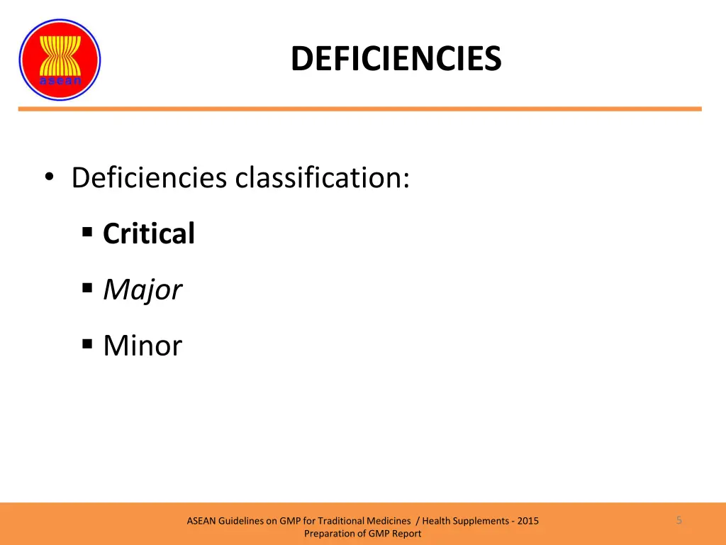 deficiencies 1