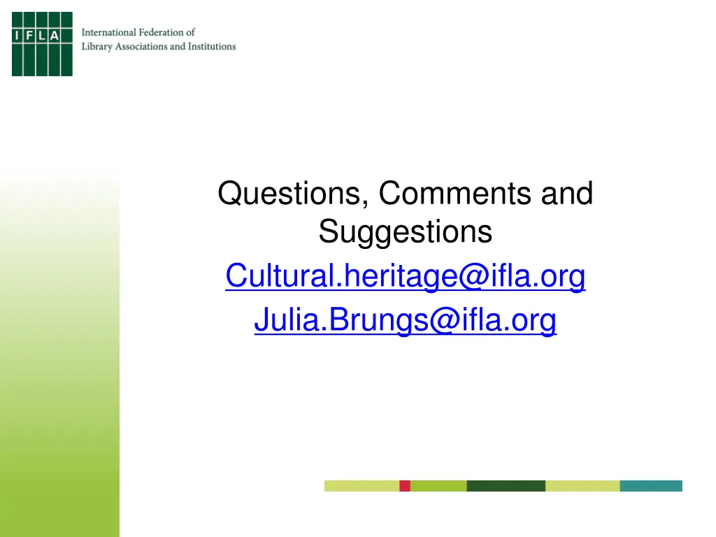 questions comments and suggestions cultural