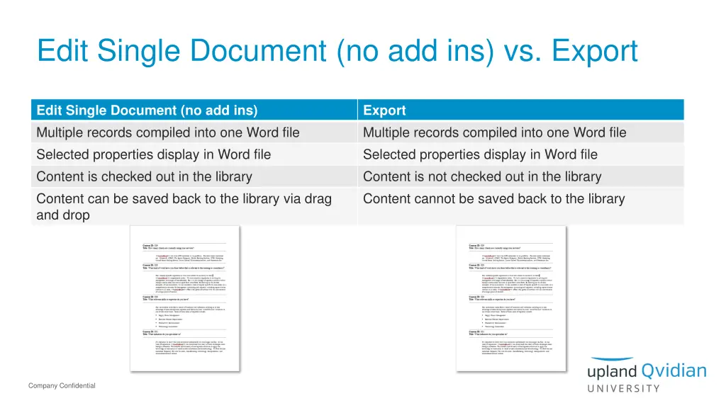 edit single document no add ins vs export