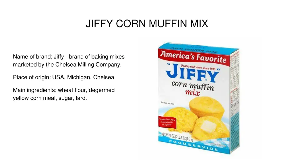 jiffy corn muffin mix