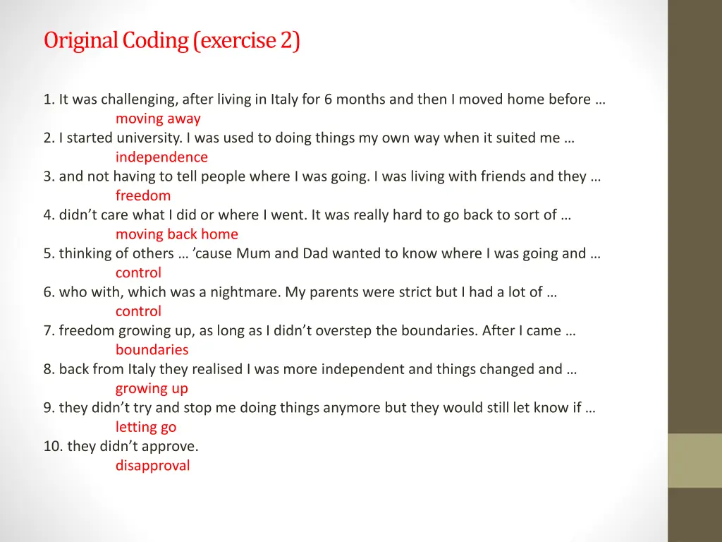 original coding exercise 2