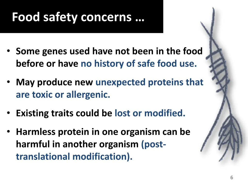 food safety concerns