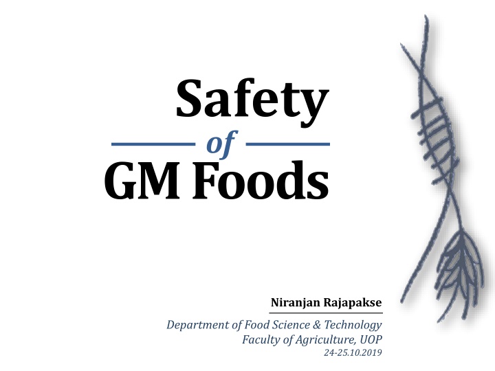 safety gm foods