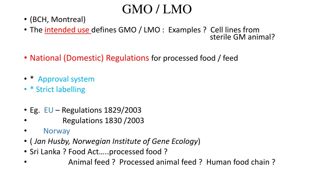 gmo lmo