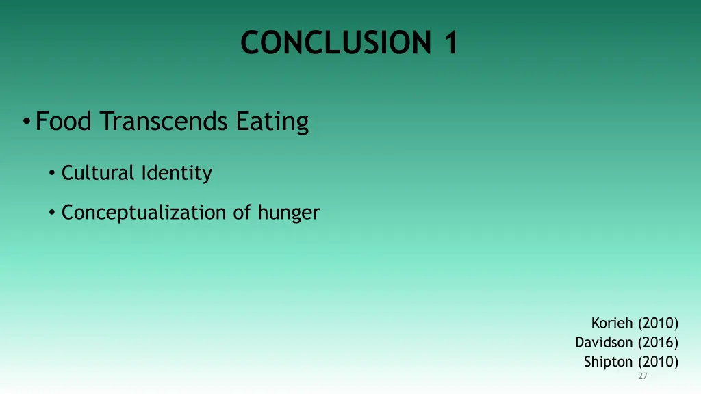 conclusion 1