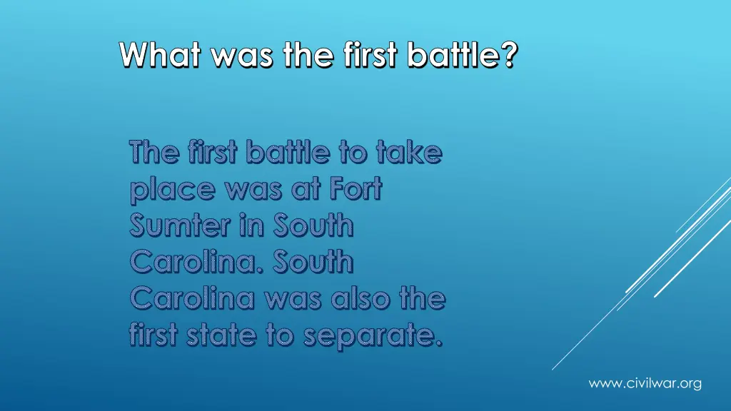 what was the first battle