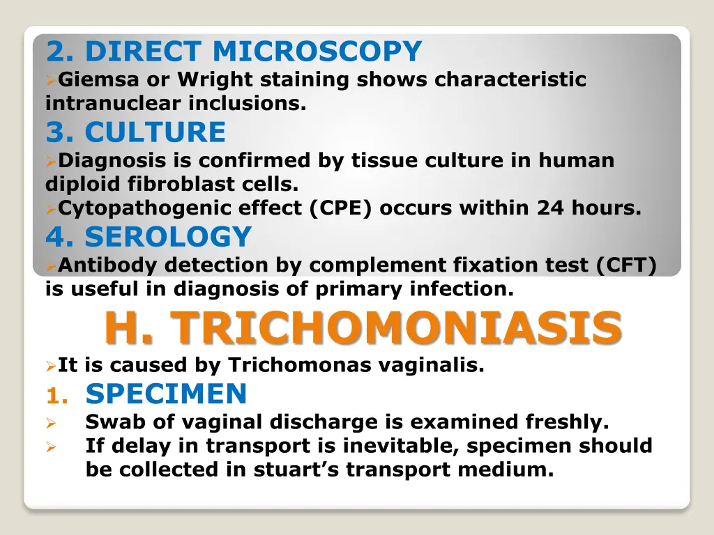 2 direct microscopy giemsa or wright staining