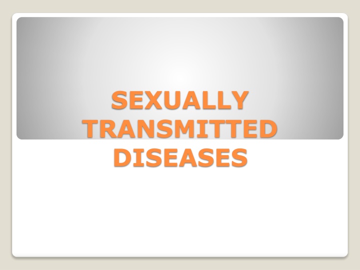 sexually transmitted diseases