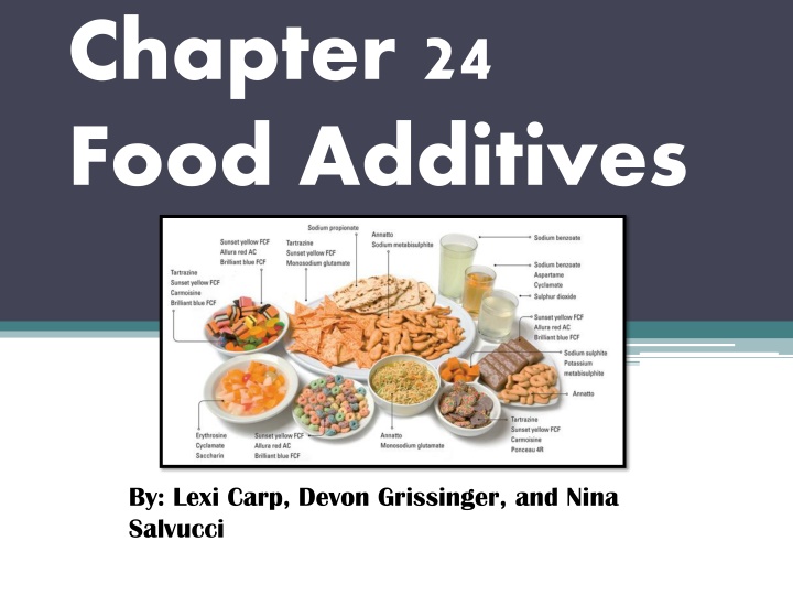 chapter 24 food additives