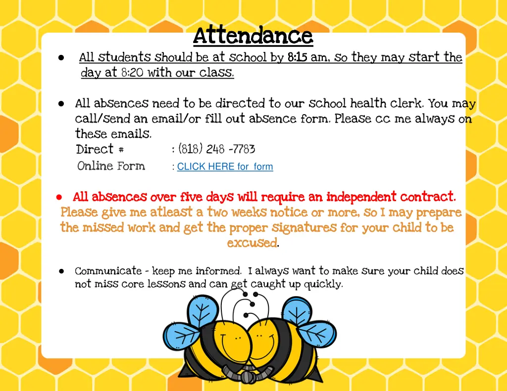 attendance attendance