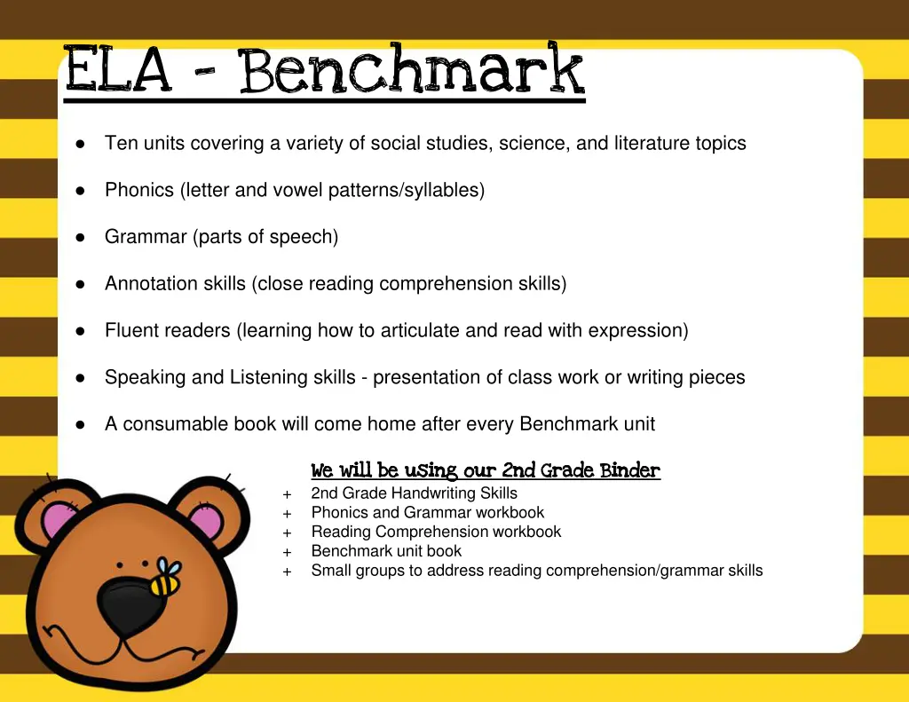 ela benchmark