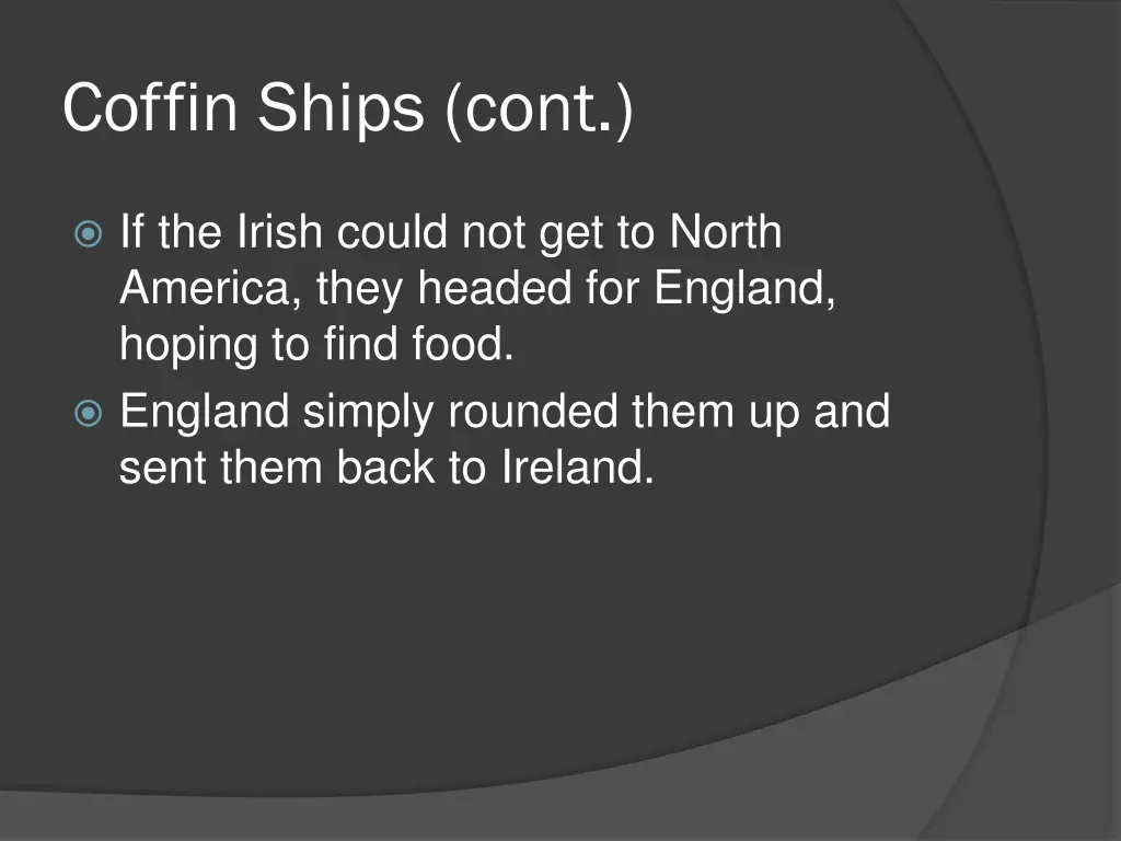 coffin ships cont 1