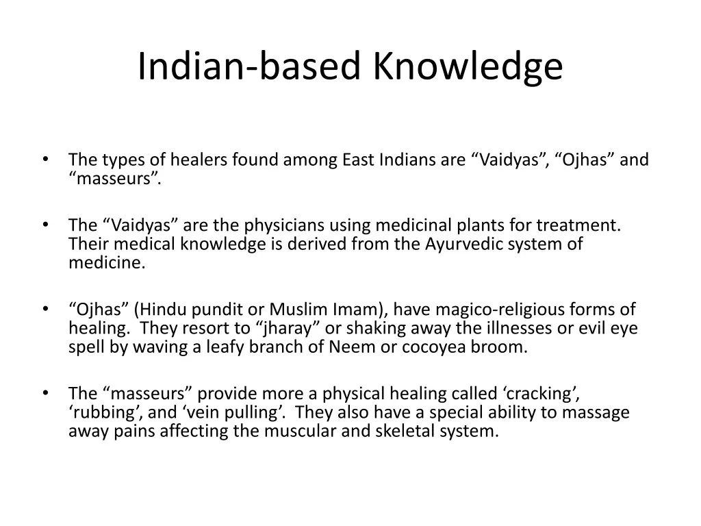 indian based knowledge