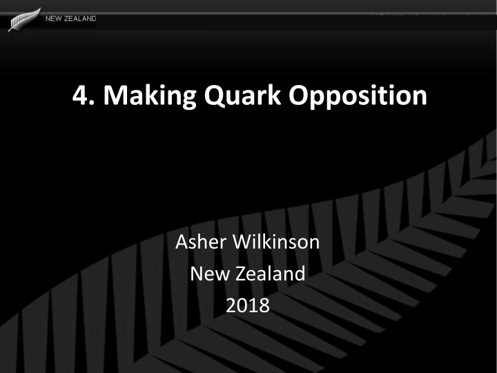 4 making quark opposition