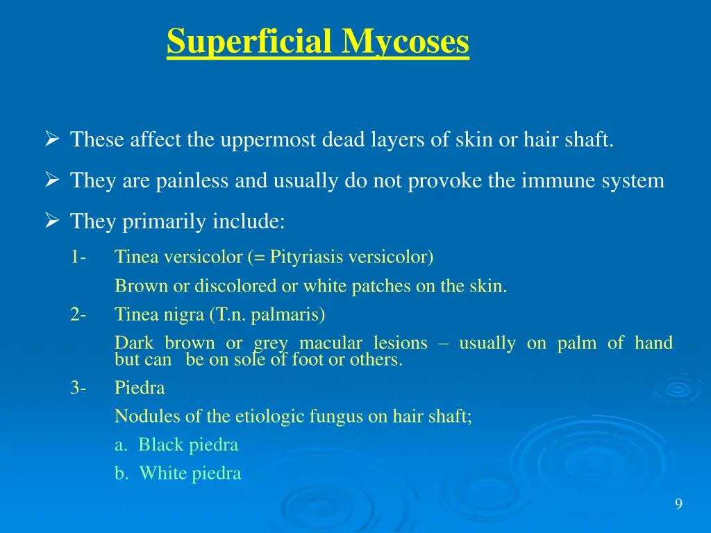 superficial mycoses