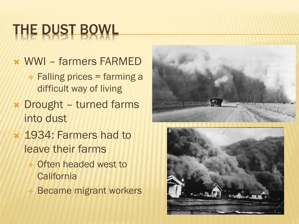 the dust bowl 1