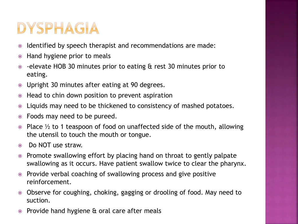 dysphagia