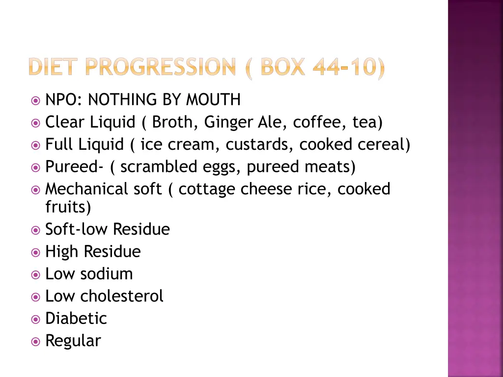 diet progression box 44 10