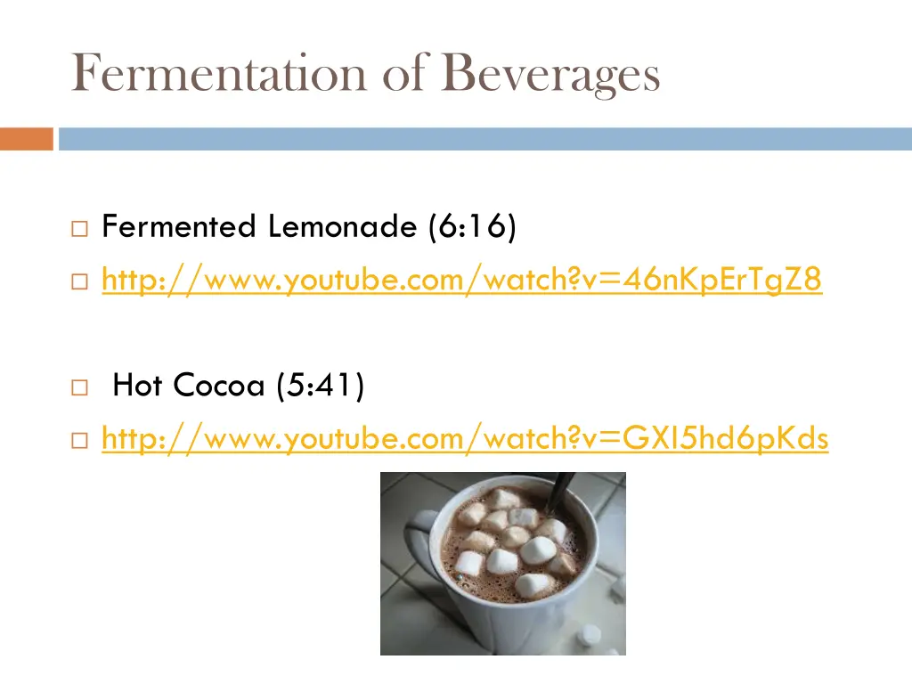 fermentation of beverages