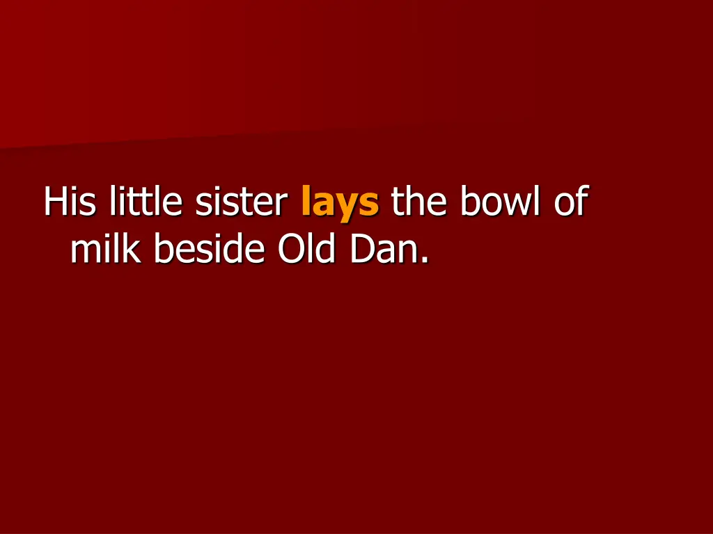 his little sister lays the bowl of milk beside