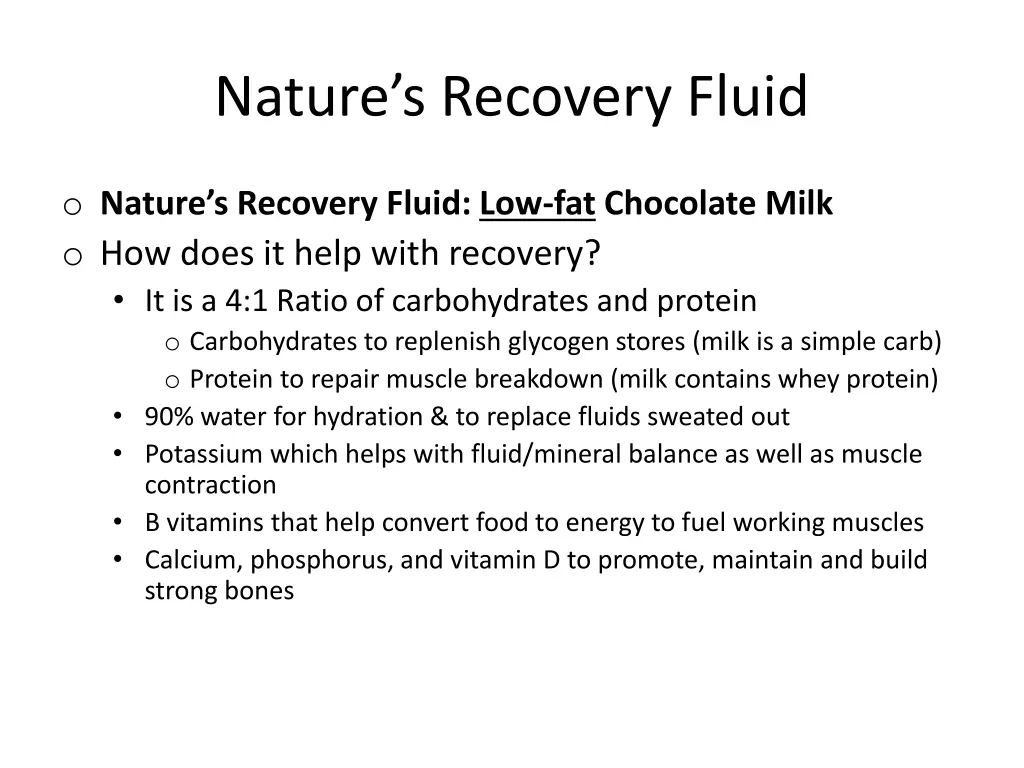 nature s recovery fluid