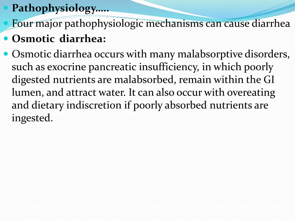 pathophysiology four major pathophysiologic