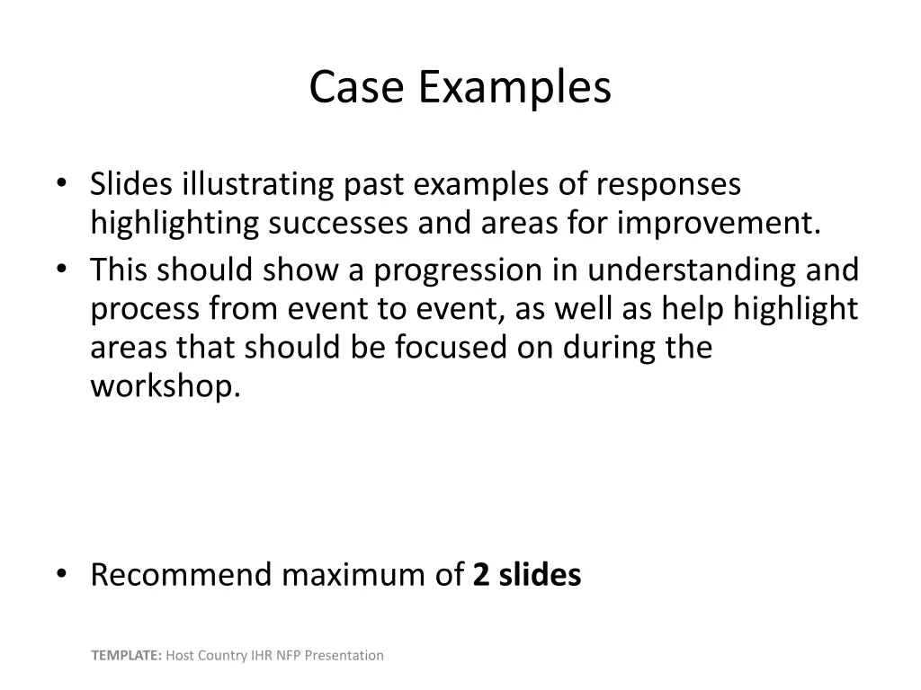 case examples