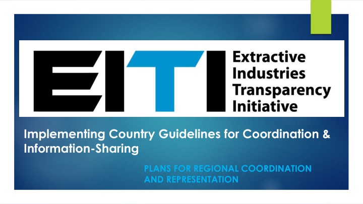 implementing country guidelines for coordination