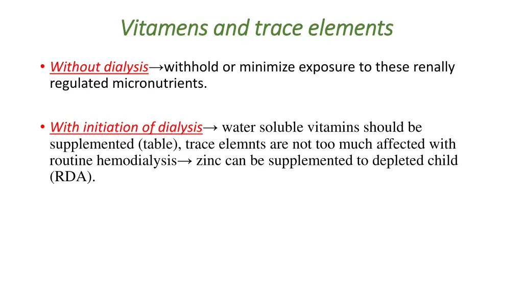 vitamens and trace elements vitamens and trace