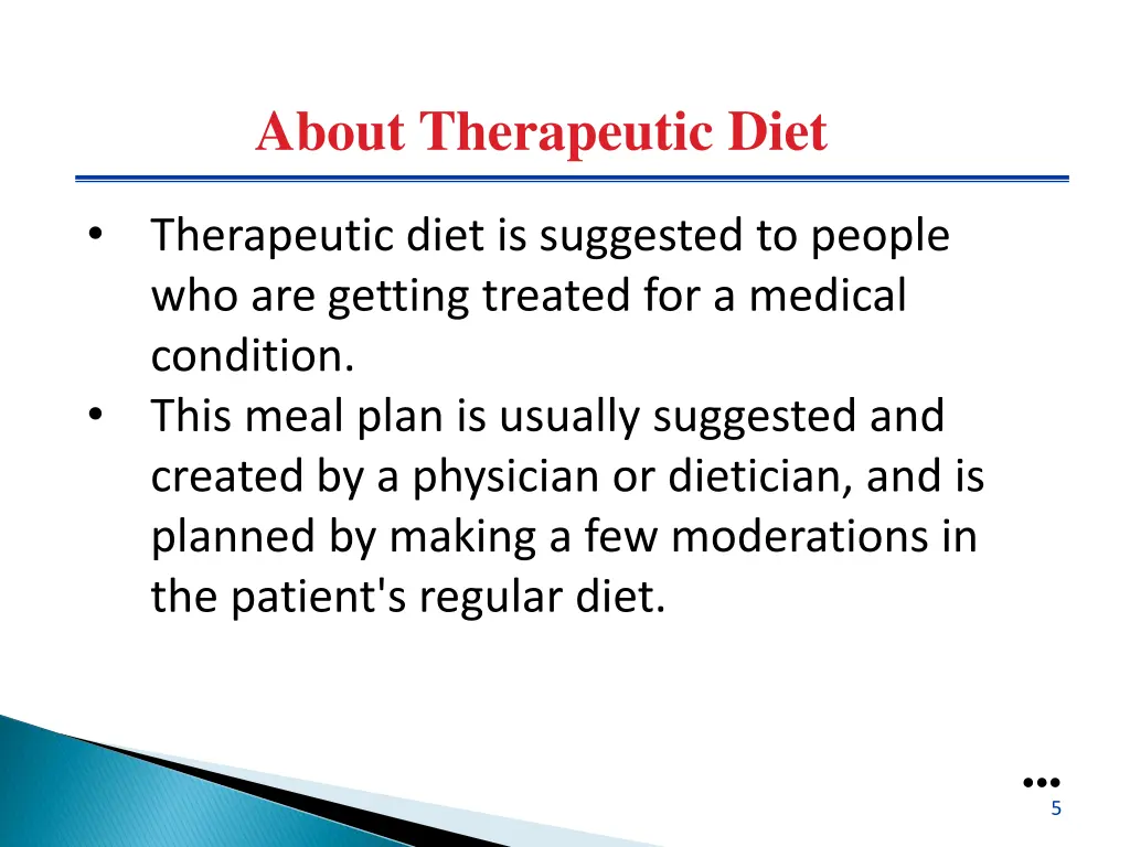 about therapeutic diet 1