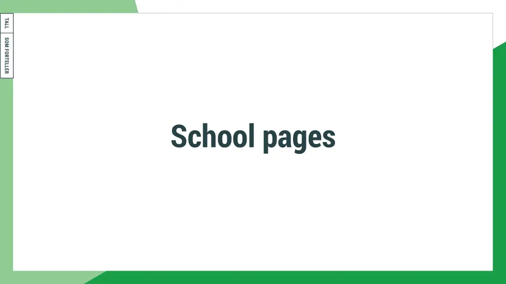 school pages