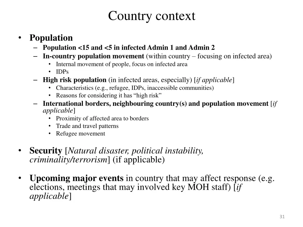 country context