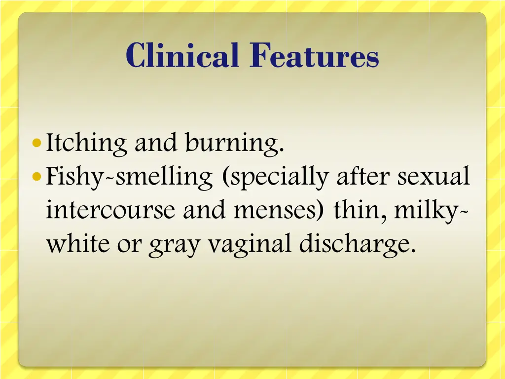 clinical features