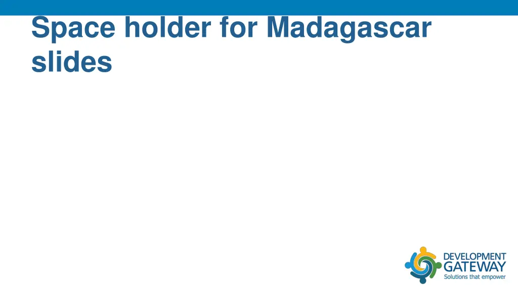 space holder for madagascar slides