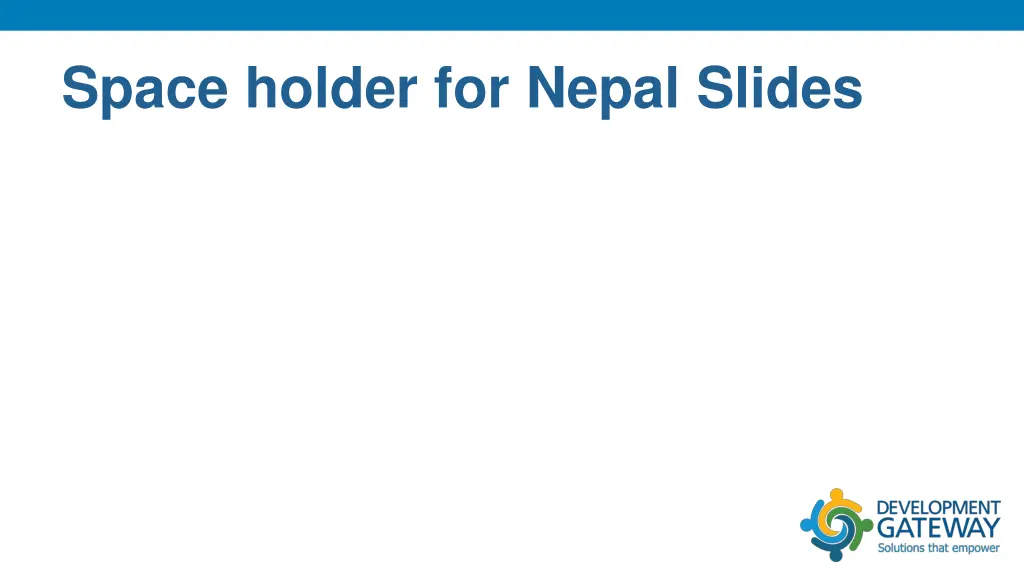 space holder for nepal slides