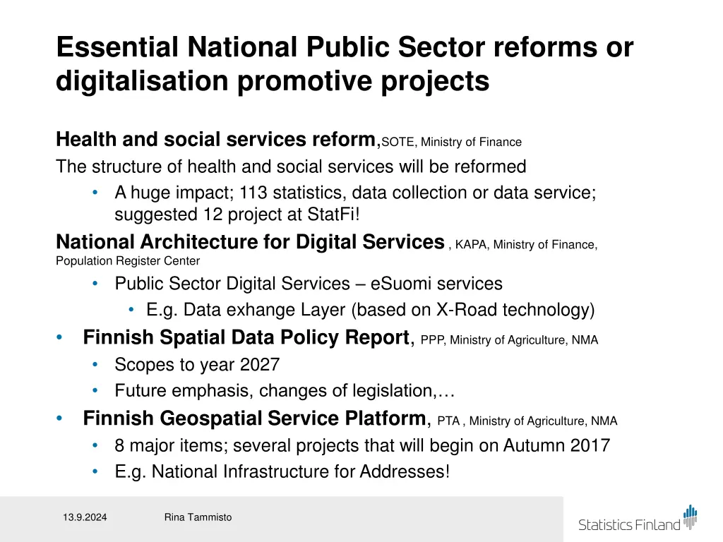 essential national public sector reforms