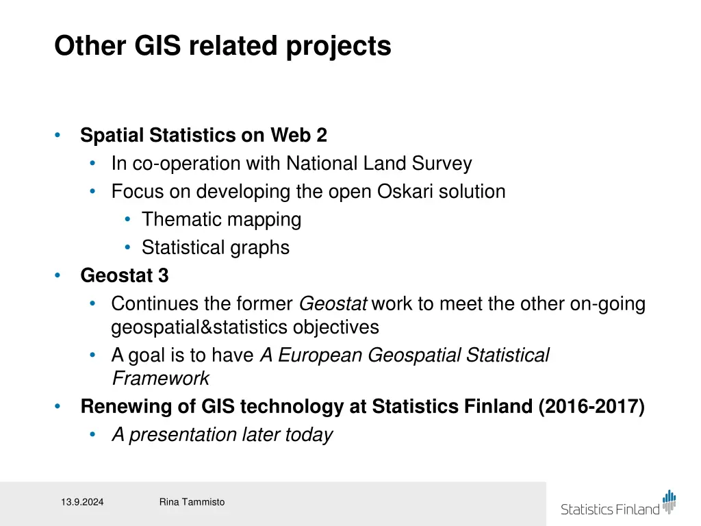 other gis related projects