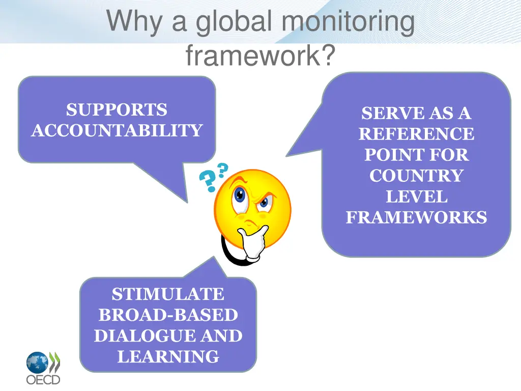 why a global monitoring framework