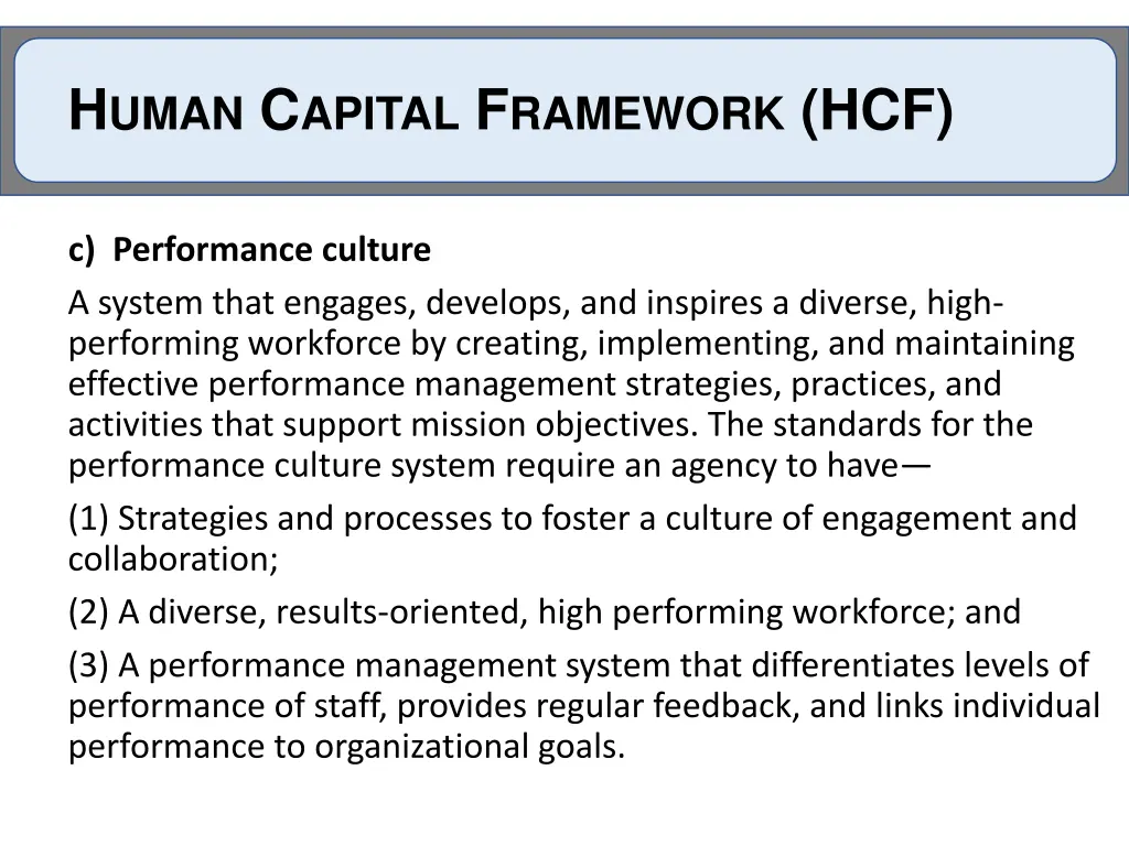 h uman c apital f ramework hcf 2