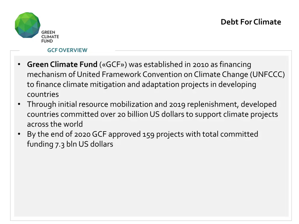 debt for climate 1