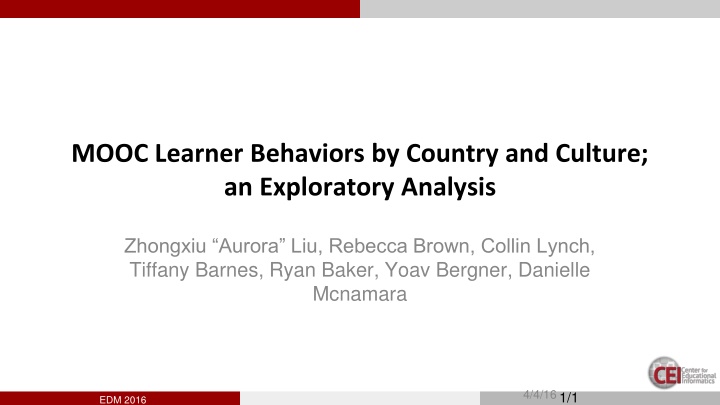 mooc learner behaviors by country and culture