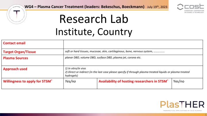 wg4 plasma cancer treatment leaders bekeschus