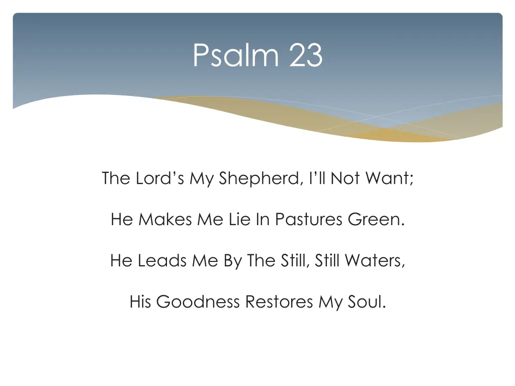 psalm 23