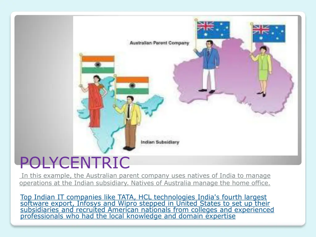 polycentric in this example the australian parent