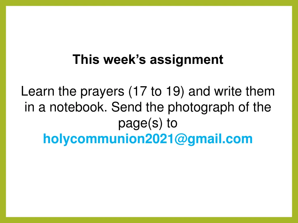 this week s assignment