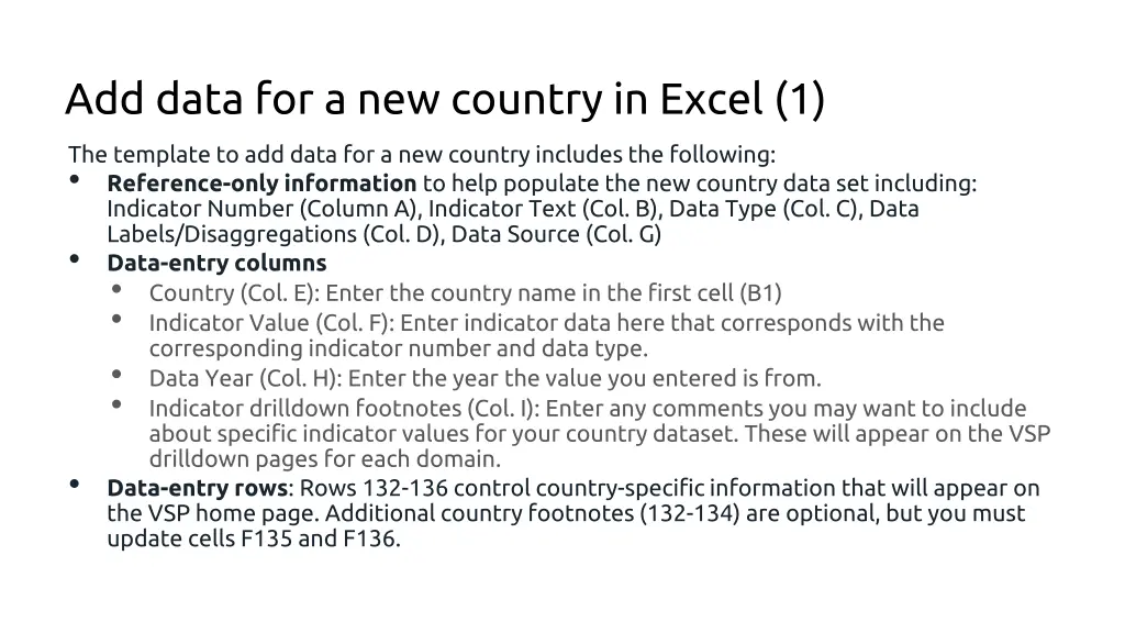 add data for a new country in excel 1