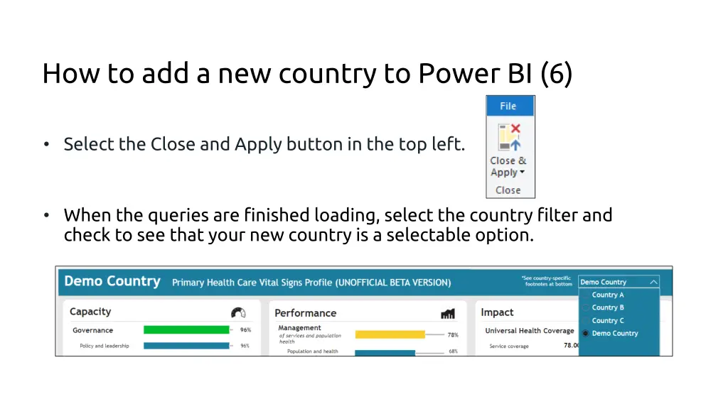 how to add a new country to power bi 6