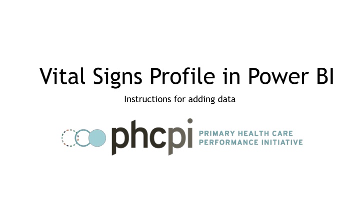 vital signs profile in power bi