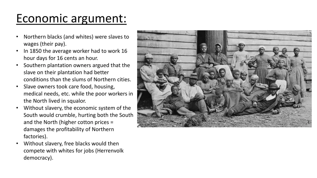 economic argument